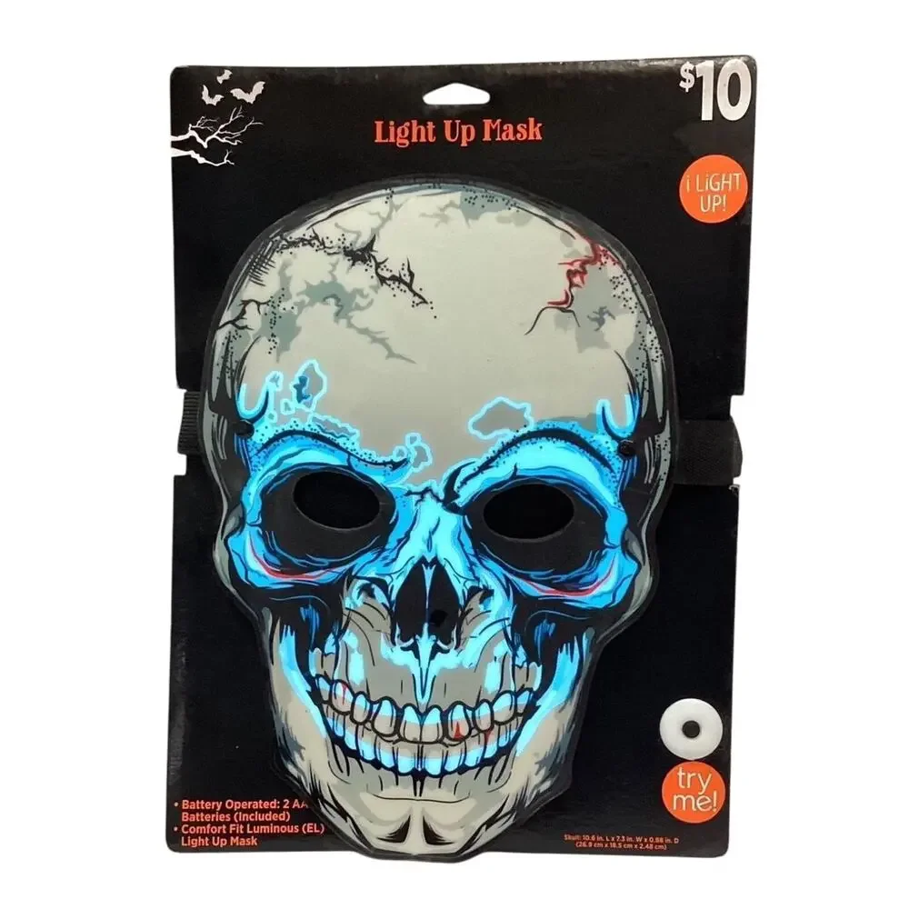 Halloween Skull Light Up Mask